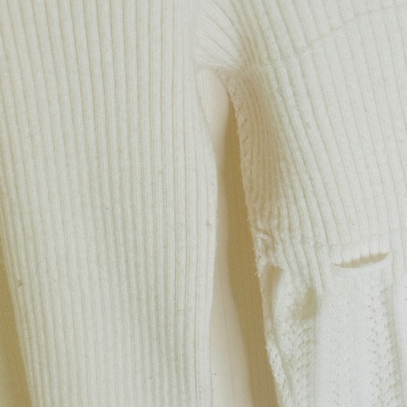 Aritzia Wilfred Soloist Sweater Long Sleeve Birch Cream SZ Medium - Picture 7 of 10